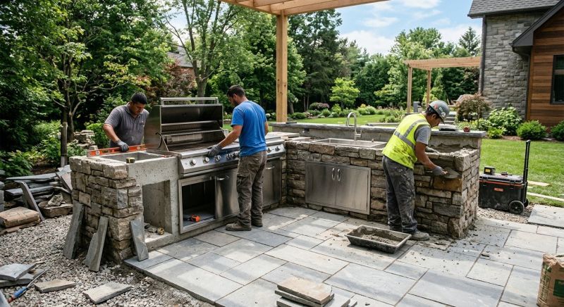 Outdoor Kitchen Renovation in Pearland, TX